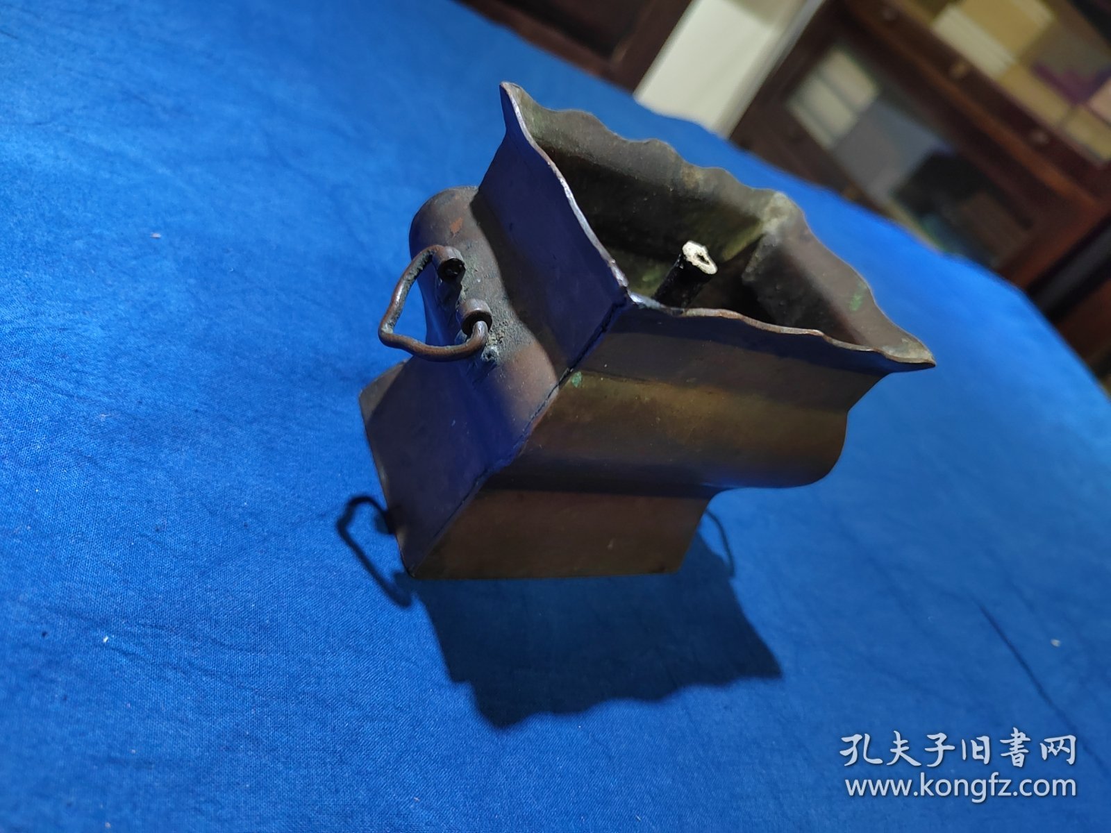 铜制老熏炉，插香熏炉