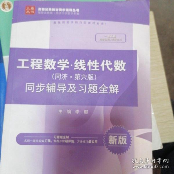 工程数学 线性代数（同济·第六版）同步辅导及习题全解/高校经典教材同步辅导丛书