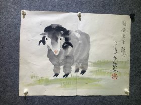 油画家，刘仁毅，42*55厘米
