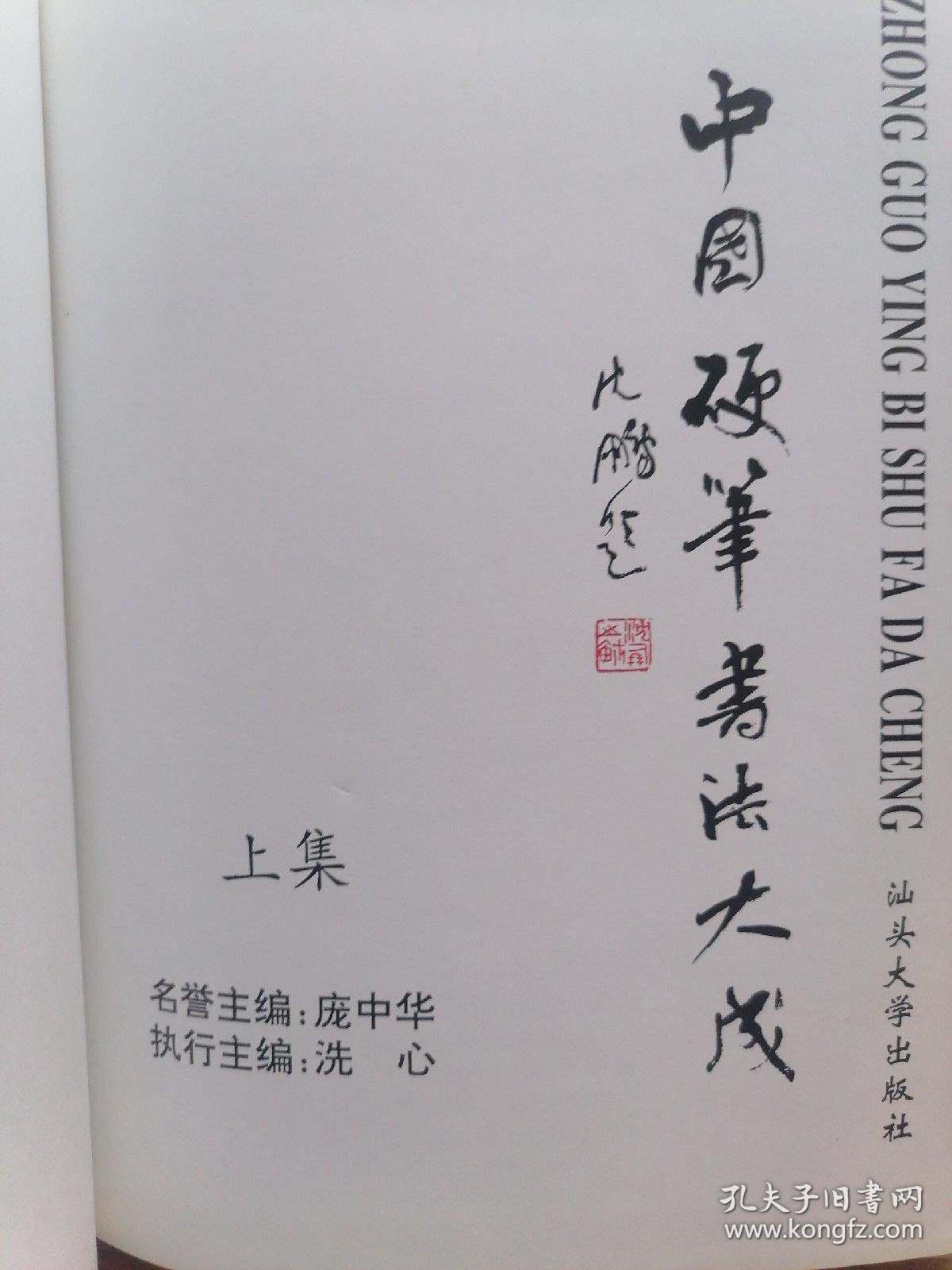 中国硬笔书法大成（上集）书外壳边角有破损