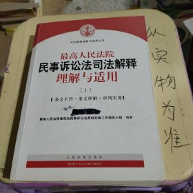 最高人民法院民事诉讼法司法解释理解与适用