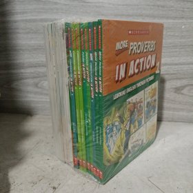 谚语俗语补充 学乐出品 Scholastic In Action More Proverbs 画里画外轻松学英语 2册漫画版图解英语 英文原版