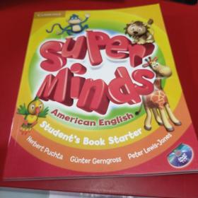 外文原版书 Super Minds Student's Book Starter附光盘 +Workbook Starter 两本合售 九五品未使用无字迹无划线