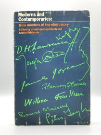 1968年版 Moderns and Contemporaries : Nine Masters of the Short Story Edited by Jonathan Baumbach and Arthur Edelstein 英文原版书