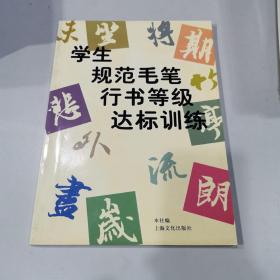 学生规范毛笔行书等级达标训练