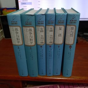 名著名译丛书：战争与和平 上下 、安娜·卡列宁娜 上下、复活 、罪与罚 6本合售