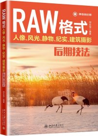 正版RAW格式人像风光静物纪实建筑摄影后期技法郑志强北京大学出版社9787301295465