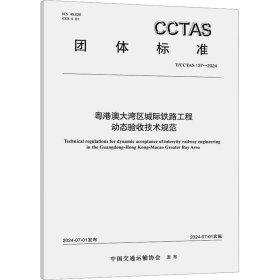 粤港澳大湾区城际铁路工程动态验收技术规范 t/cctas 137-2024 计量标准 中国交通运输协会