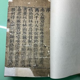 秘传花镜第，有植物版画19个筒页，6卷全。
