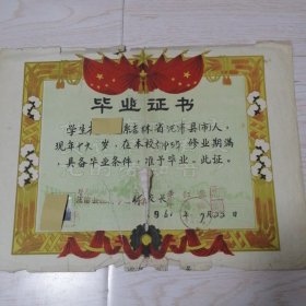 毕业证书（1961年）