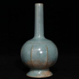 《精品放漏》汝窑冰裂纹瓶——老窑瓷器收藏