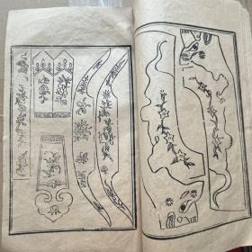 清代绣谱《版画》木刻精美165012