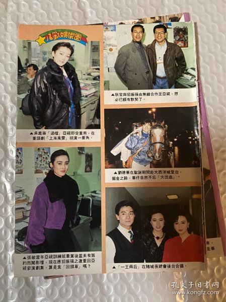 吴倩薇 郑少秋 张敏 刘德华 彩页32开
