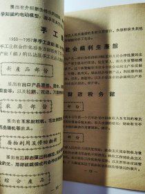 蚌埠社会主义建设展览会。安徽蚌埠市1958年展览会内容简介。1958年的蚌埠市情况资料。