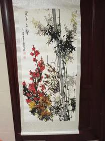 君子之风（梅兰竹菊） 中国画作品