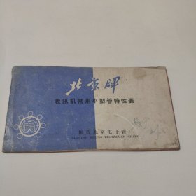1963年 北京牌收讯机常用小型管特性表