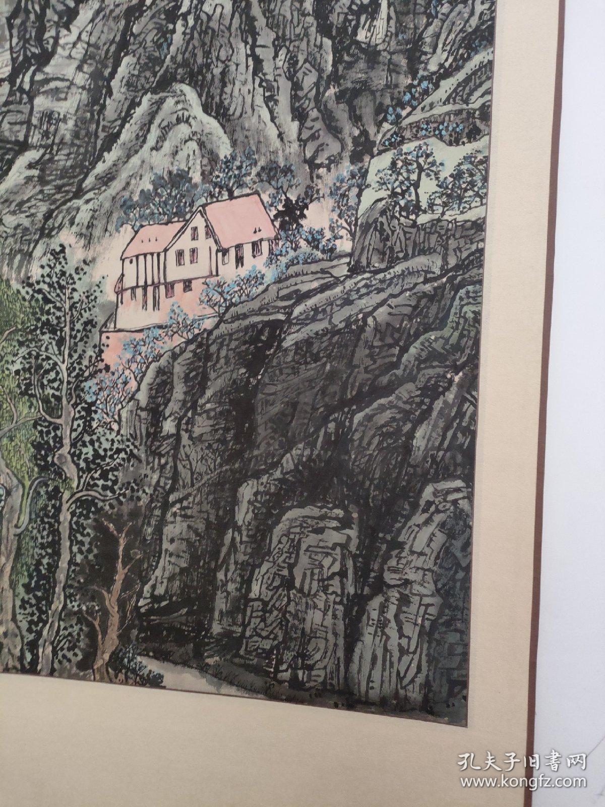 中国中原书画研究院高级画师《刘凤英》作品《怀柔风景幽美》一幅，无章，G62