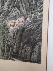 中国中原书画研究院高级画师《刘凤英》作品《怀柔风景幽美》一幅，无章，G62