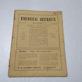 BIOLOGICAL ABSTRACTS SECTION E-ANIMAL SCIENCES 1949年第23卷，第7期