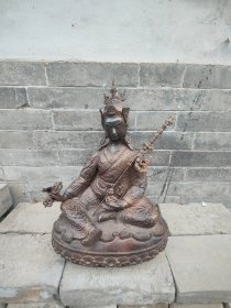 农村收来的满工雕刻的老铜佛 开脸好 皮壳老辣分量重 哪位喜欢赔钱处理2388元