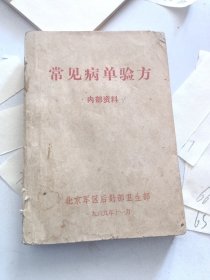 常见病单验方
