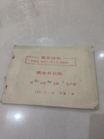 1971年现金日记帐