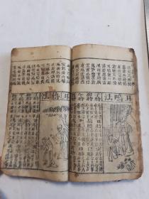 廣玉匣记上下卷一套全后附天罡六壬神课全 有版画数十页