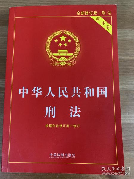 中华人民共和国刑法实用版（根据刑法修正案十 全新修订 第八版）