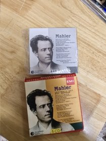 百代原版唱片：马勒艺术歌曲大全.巴克尔.弗舍尔.迪斯考等演唱，5CD，碟面完美，