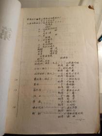 电影镜头记录本，电影台本第六纵队