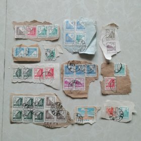 普通邮票信销票剪片，共36枚合售。