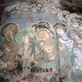 中国古代壁画经典高清大图系列.敦煌莫高窟第220窟说法图（初唐）鉴赏，装饰，临摹，敦煌莫高窟第328窑说法图（盛唐，鉴赏，装饰，临摹，2张，巨大型张