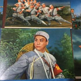 现代革命京剧：沙家浜彩色图歌词歌曲卡片（全套17张）