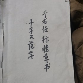 于右任标准草书千字文范字