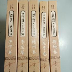 京杭运河·齐鲁风情 《聊城卷》《枣庄卷》《济宁卷》《德州卷》《东平卷》全5卷合售