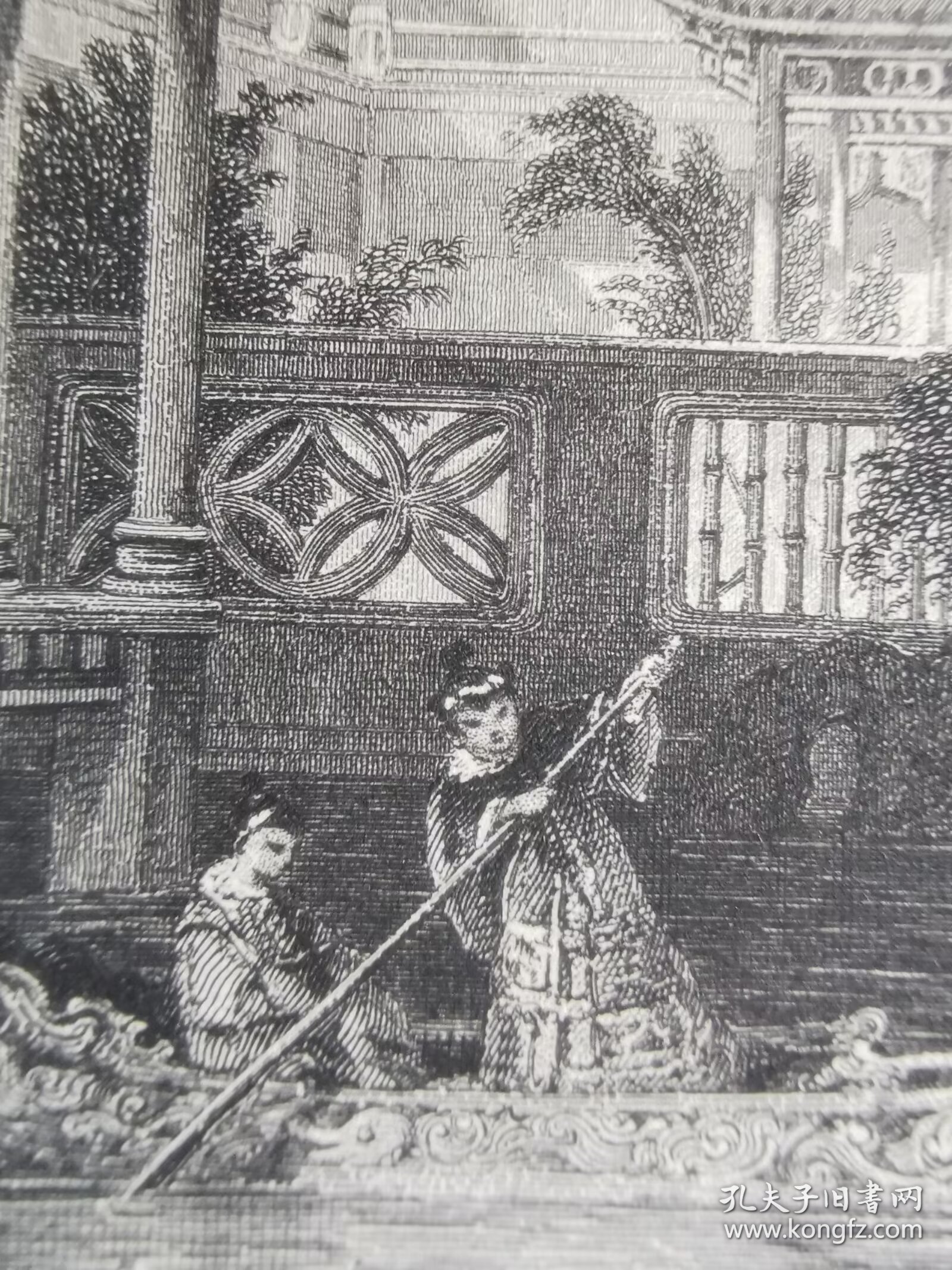 广州园林水榭 1843年托马斯阿罗姆Thomas allmo大清帝国图集