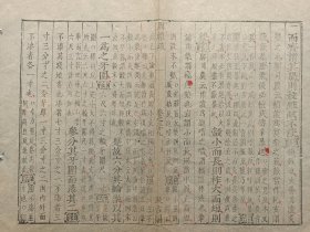 古籍散页《周礼疏》一页，编号19，明版明印汲古阁刊本，页面展开尺寸：31.5*25厘米，这是一张古籍散页原页，不是一本书，轻微破损，本店所有作品全都是实售价格，不议价不包邮，看好直接下单即可，选好作品后统一付款，一百件之内自动合并邮资。