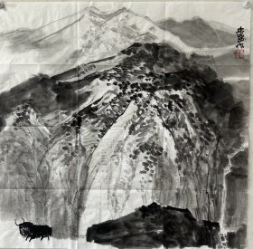 【终身保真书画，展览作品】李忠盛 68X68cm！2 现为中国美术协会会员、青海画院执行院长、国家艺术基金会专家评委、民盟中央美术院理事、民盟中央美术院青海分院副院长、青海省雪域山水画研究院院长、青海师范大学美术学院硕士生导师、青海民族大学客座教授、杭州李忠盛美术馆馆长