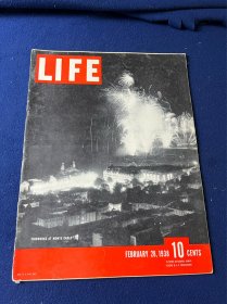 1938年2月美国生活杂志，Life Magazine ，美国总统罗斯福，纳粹德国，有破损