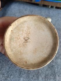 民国左右 外国定制瓷制大茶杯，外国城堡图案，8.4*12*8.1cm