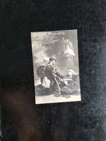 德国1912年伤兵实寄军邮明信片 品相如图。保真，包挂号，非假不退