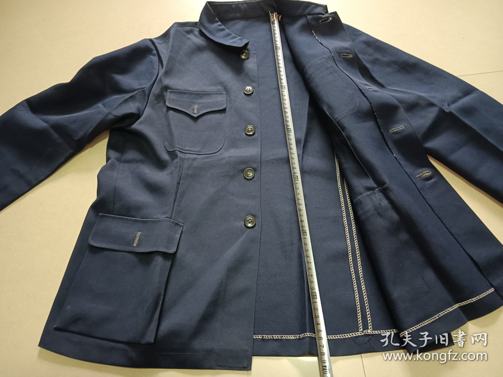 老中山装 七八十年代手工缝制