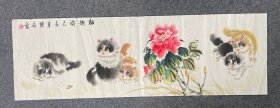 名家精品国画-猫趣图