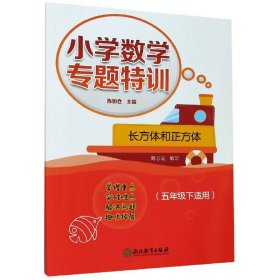 全新正版 长方体和正方体(5下适用)/小学数学专题特训 编者:戴志远|责编:葛武|总主编:陈加仓 9787553699875 浙江教育