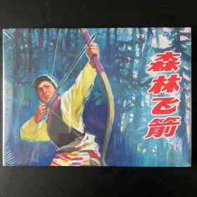 《森林飞箭》32开大精，胡震国绘，上海出品