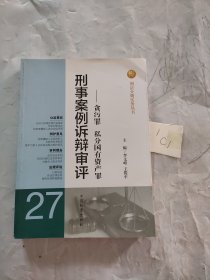 刑法分则实务丛书·刑事案例诉辩审评：贪污罪私分国有资产罪