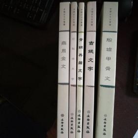 中国古文字导读（全五册）95品 殷墟甲骨文，商周金文，青铜文字，古钱 文字，石刻古文字。