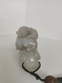 清代和田玉雕摆件把玩件