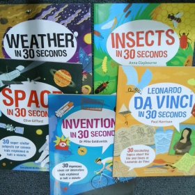 IN 30 SECONDS系列：Weather+Inventions+Space+Insects+Da Vinci（5本合售）