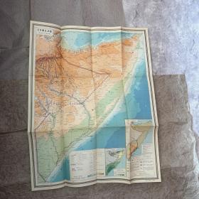 【老地图】苏制分国地形图：索马里（封套+地图+地名索引）